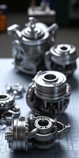 High quality turbocharger parts on an assembly bench